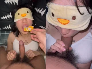 Bắt em người yêu ăn kẹo mát để bú cu cho sướng