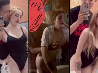 Tố Trân Hot girl tóc vàng lộ clip địt nhau trước gương với bạn trai