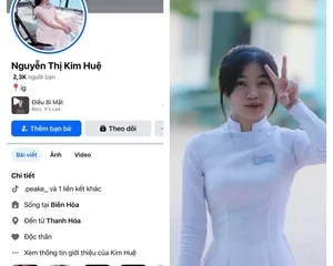 Nguyễn Thị Kim Huệ lộ clip chatsex với bạn trai